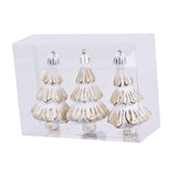 3 Pieces Christmas Tree Baubles Pendants Xmas Tree Decoration for Engagement Golden