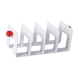 Acrylic Bookend Organizer File Folder Sorter Shelves Non Slip Desk Bookshelf White