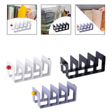 Acrylic Bookend Organizer File Folder Sorter Shelves Non Slip Desk Bookshelf White