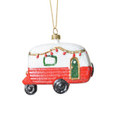 Bus Shape Pendant Photo Prop Festival Wall Christmas Tree Hanging Decoration