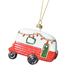 Bus Shape Pendant Photo Prop Festival Wall Christmas Tree Hanging Decoration