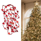 Christmas Tree Beads Garland Convenient Ornament for Fireplace Party Holiday