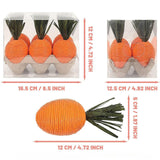 6Pcs Easter Carrots Ornament Fake Carrot for Harvest Easter Decorations Fall