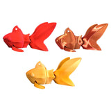 3D Printed Fish Statue Decor Decorative Figurine for Desk Office Centerpiece Red