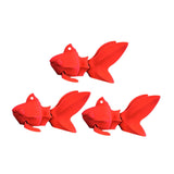 3D Printed Fish Statue Decor Decorative Figurine for Desk Office Centerpiece Red