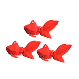 3D Printed Fish Statue Decor Decorative Figurine for Desk Office Centerpiece Red