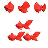 3D Printed Fish Statue Decor Decorative Figurine for Desk Office Centerpiece Red