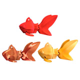 3D Printed Fish Statue Decor Decorative Figurine for Desk Office Centerpiece Red