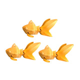 3D Printed Fish Statue Decor Decorative Figurine for Desk Office Centerpiece Golden