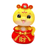 Chinese New Year Snake Statue Cute Adornment for Living Room Cabinet Bedroom Eyes Open