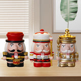 Nutcracker Money Box Figure Home Statue for Decorative Holiday