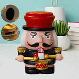 Nutcracker Money Box Figure Home Statue for Decorative Holiday