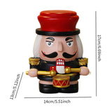 Nutcracker Money Box Figure Home Statue for Decorative Holiday