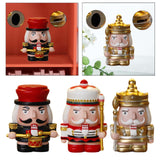 Nutcracker Money Box Figure Home Statue for Decorative Holiday