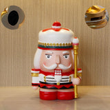 Nutcracker Money Box Figure Home Statue for Decorative Holiday