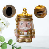 Nutcracker Money Box Figure Home Statue for Decorative Holiday