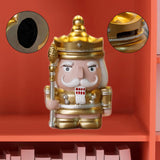 Nutcracker Money Box Figure Home Statue for Decorative Holiday