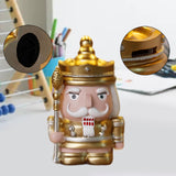 Nutcracker Money Box Figure Home Statue for Decorative Holiday