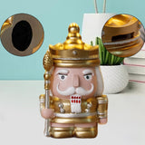 Nutcracker Money Box Figure Home Statue for Decorative Holiday