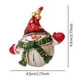 Christmas Snowman Statue Cute Christmas Decoration for Holiday Bedroom Party