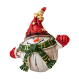 Christmas Snowman Statue Cute Christmas Decoration for Holiday Bedroom Party