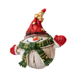 Christmas Snowman Statue Cute Christmas Decoration for Holiday Bedroom Party