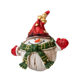 Christmas Snowman Statue Cute Christmas Decoration for Holiday Bedroom Party