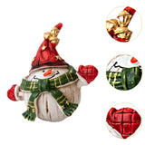 Christmas Snowman Statue Cute Christmas Decoration for Holiday Bedroom Party