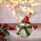 Christmas Snowman Statue Cute Christmas Decoration for Holiday Bedroom Party