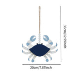 Crab Decorative Pendant Handmade Lightweight Wall Art Craft for Indoor Space