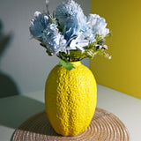 Fruit Shaped Vase Lemon Shaped Decorative Vase for Fireplace Office Entrance