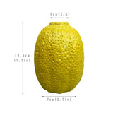 Fruit Shaped Vase Lemon Shaped Decorative Vase for Fireplace Office Entrance