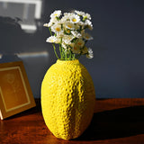 Fruit Shaped Vase Lemon Shaped Decorative Vase for Fireplace Office Entrance