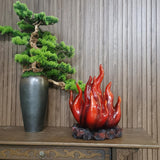 Flame Statue Collections Desktop Ornament for Office Bedroom Bookshelf