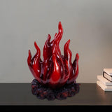 Flame Statue Collections Desktop Ornament for Office Bedroom Bookshelf