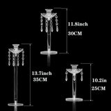 Pillar Candle Holder Wedding Elegant Birthday Party Decorative Candle Stands 3pcs Large