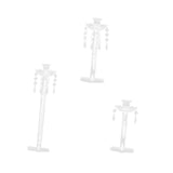 Pillar Candle Holder Wedding Elegant Birthday Party Decorative Candle Stands 3pcs Large