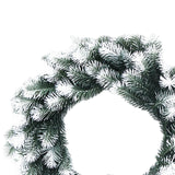 Artificial Xmas Wreath Christmas Winter Wreath for Indoor Outdoor Decoration white green