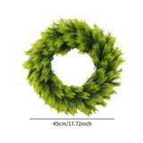 Artificial Xmas Wreath Christmas Winter Wreath for Indoor Outdoor Decoration green