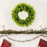 Artificial Xmas Wreath Christmas Winter Wreath for Indoor Outdoor Decoration green