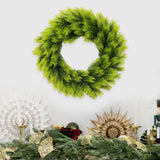 Artificial Xmas Wreath Christmas Winter Wreath for Indoor Outdoor Decoration green