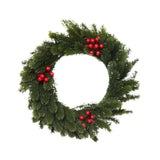 Artificial Xmas Wreath Christmas Winter Wreath for Indoor Outdoor Decoration green red