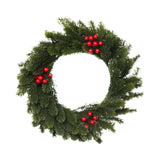 Artificial Xmas Wreath Christmas Winter Wreath for Indoor Outdoor Decoration green red