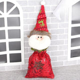 Christmas Gift Bag Storage Linen for Office Family Gatherings Xmas Eve Apple old man