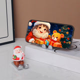 Christmas Cell Phone Stand Craft Statue for Decoration Bedroom Window Sill Bear