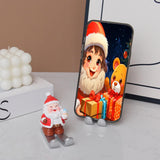 Christmas Cell Phone Stand Craft Statue for Decoration Bedroom Window Sill Bear