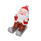 Christmas Cell Phone Stand Craft Statue for Decoration Bedroom Window Sill Snowman