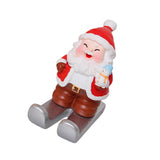 Christmas Cell Phone Stand Craft Statue for Decoration Bedroom Window Sill Snowman