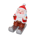 Christmas Cell Phone Stand Craft Statue for Decoration Bedroom Window Sill Snowman