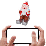 Christmas Cell Phone Stand Craft Statue for Decoration Bedroom Window Sill Snowman